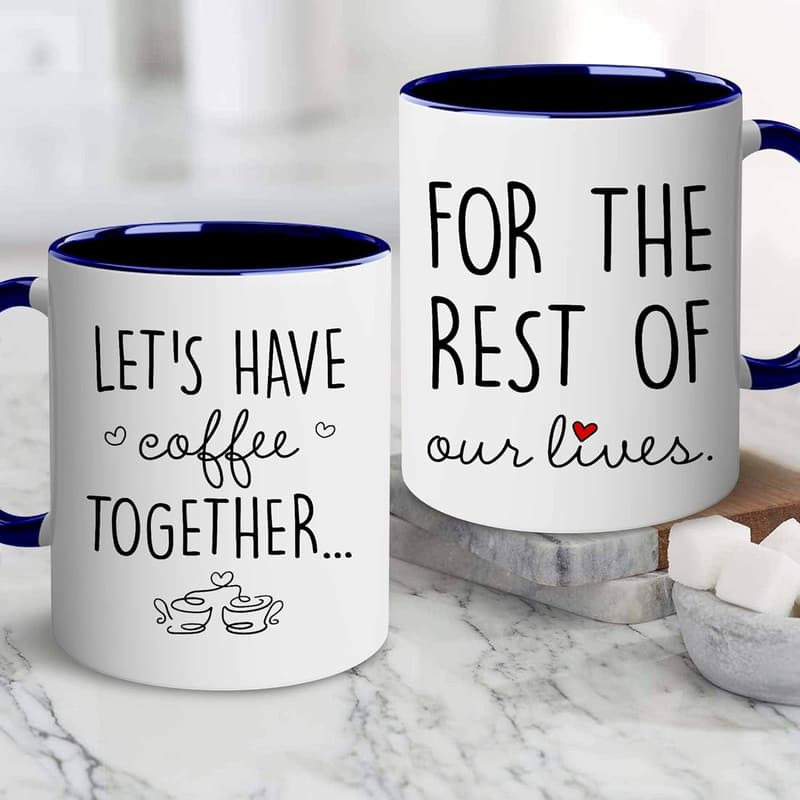 Couples Mug Set - Ideal Wedding or Engagement Gift