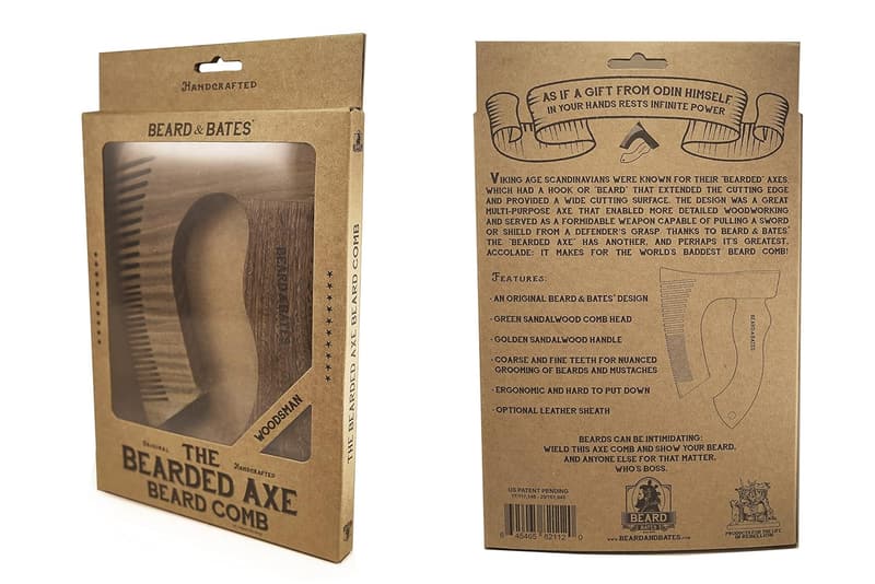 Artisan Green and Golden Sandalwood Beard Comb