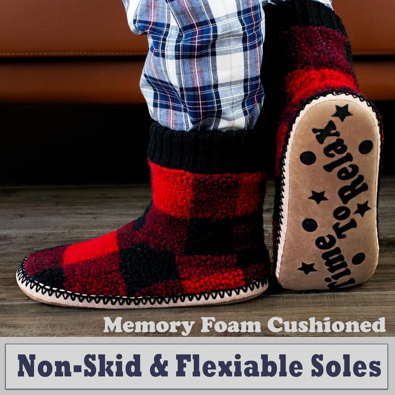 Men's Cozy Sherpa Fleece Winter Moccasin Boots