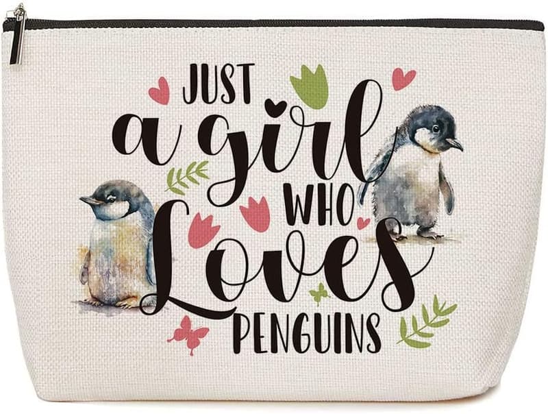 Penguin Makeup Bag - Perfect Birthday Gift for Animal Lovers