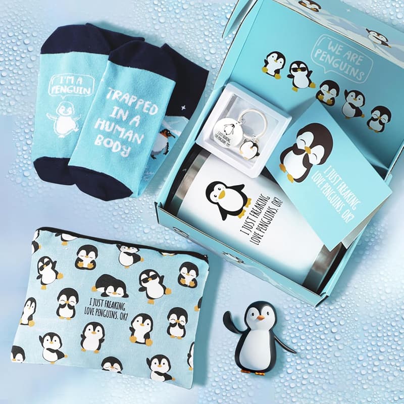 Penguin Gift Set for Women with Tumbler