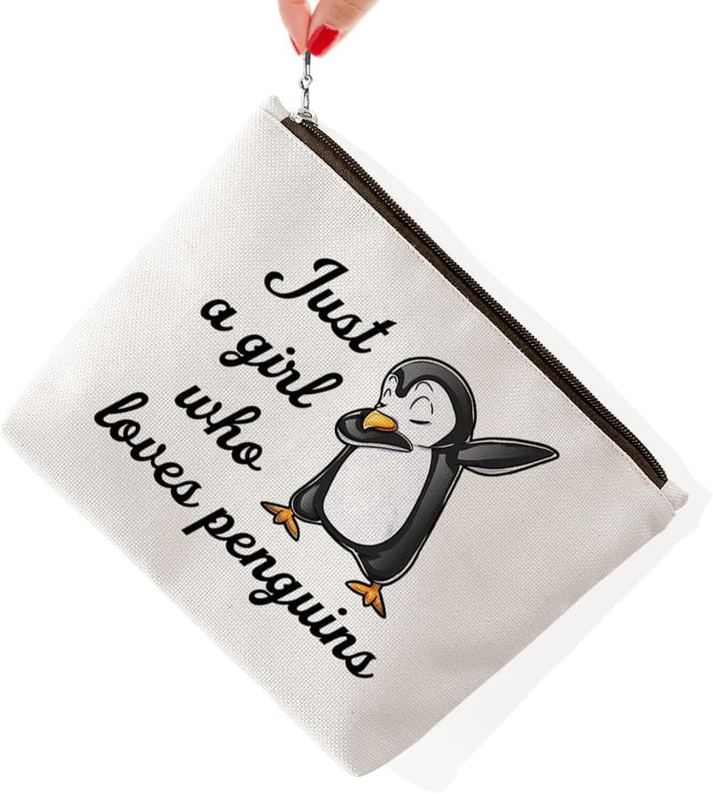 Penguin Makeup Bag for Penguin Lovers and Makeup Enthusiasts