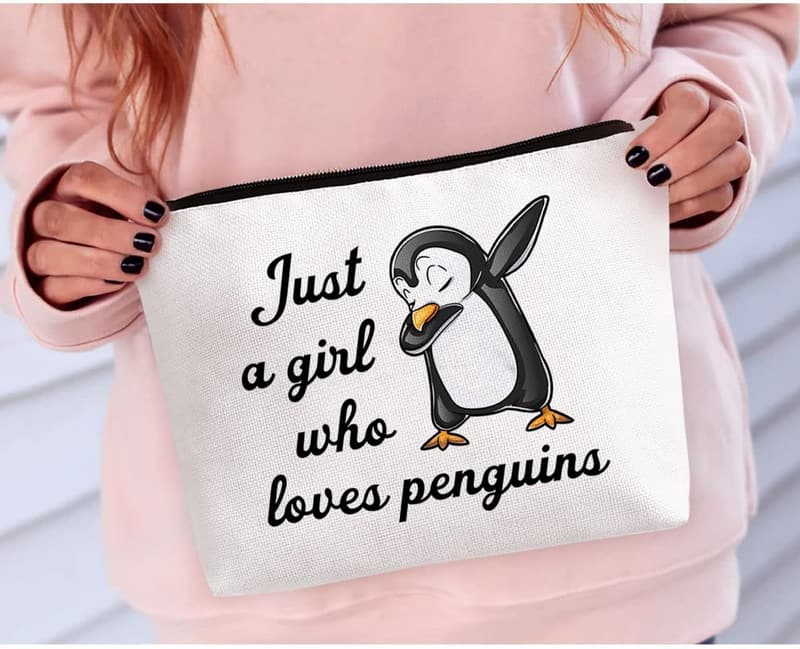 Penguin Makeup Bag for Penguin Lovers and Makeup Enthusiasts