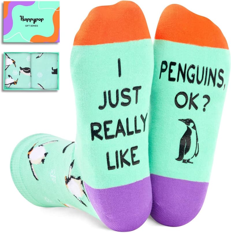 Animal-Themed Gift Socks for Men and Women - Set of 5