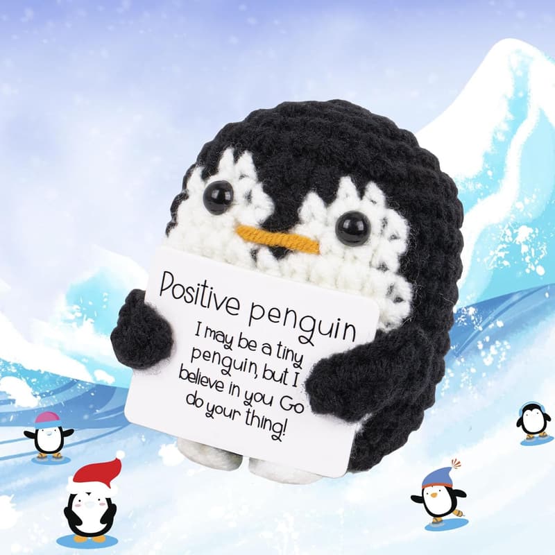 Handmade Emotional Support Penguin for Women - Birthday Gift