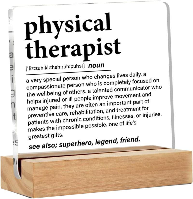 Physical Therapy Appreciation Desk Sign for Therapists