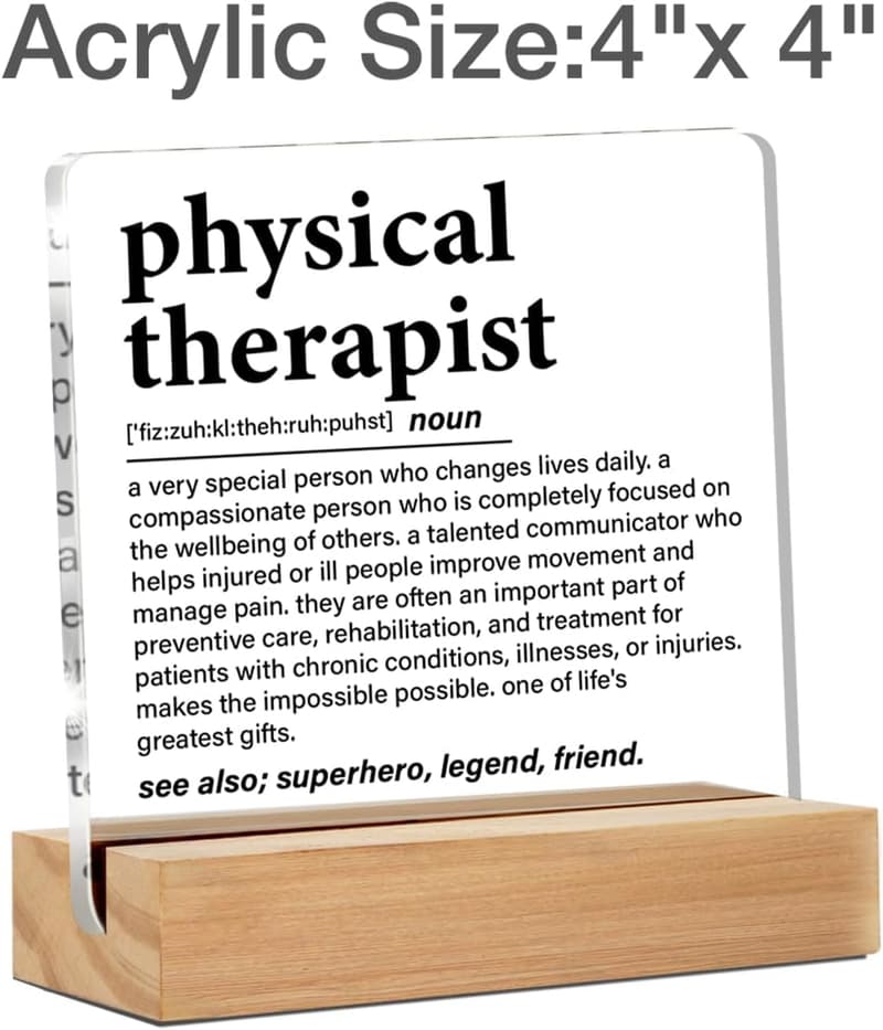 Physical Therapy Appreciation Desk Sign for Therapists