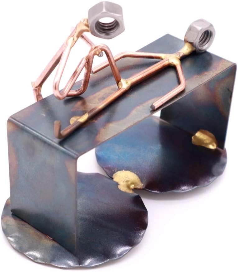 Physical Therapist Metal Figurine - Handmade Recycled Art