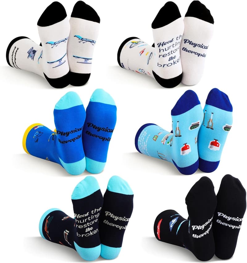 Novelty Socks for Book Lovers - 6 Pairs Gift Set