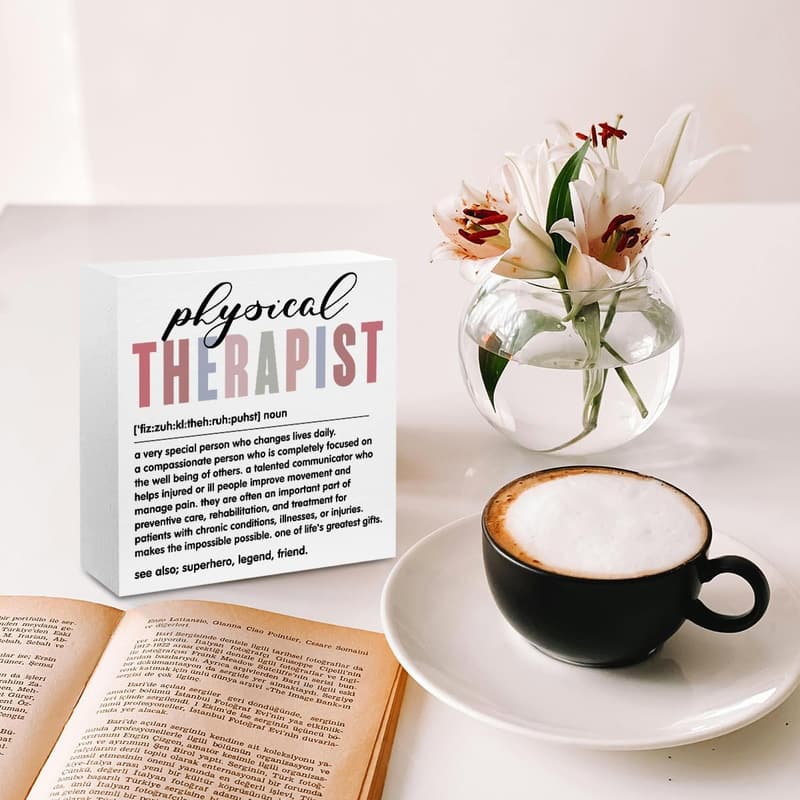 Therapist Appreciation Wood Box Sign for Office Decor