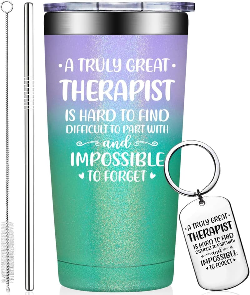 Christmas Therapist Tumbler Gift for Women - 20oz Cup