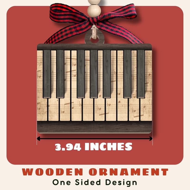 Wooden Piano Ornaments - Gifts for Teachers & Players 2024