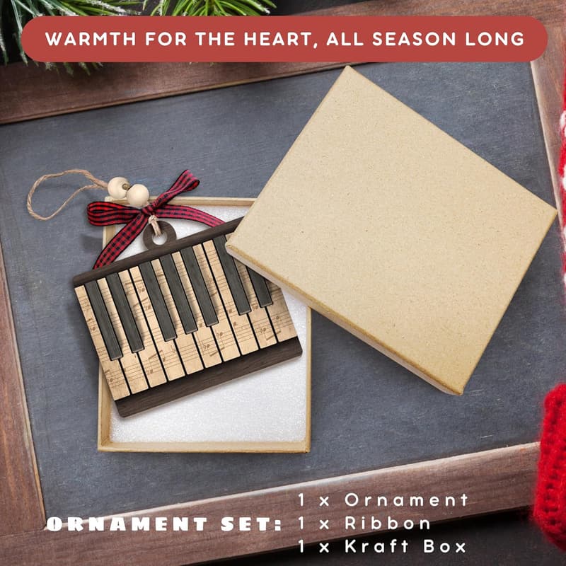 Wooden Piano Ornaments - Gifts for Teachers & Players 2024