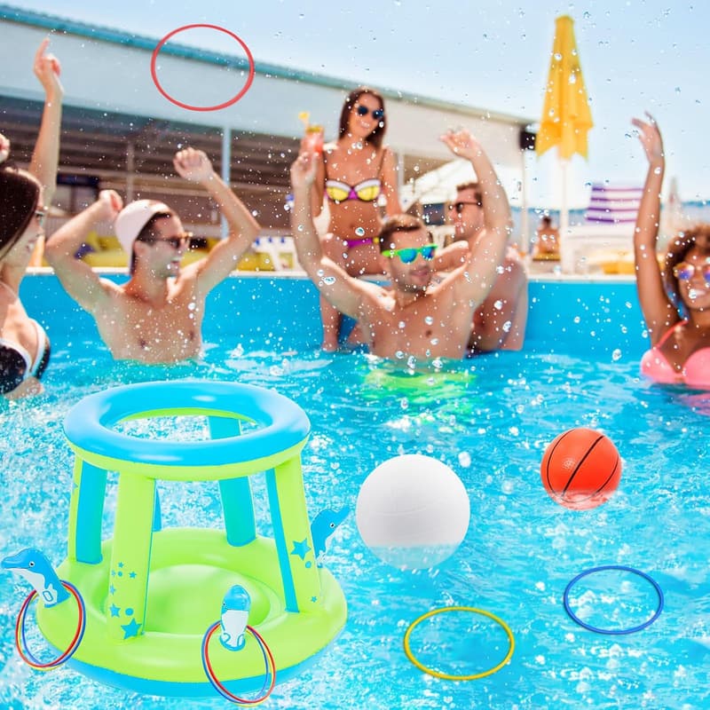 3-in-1 Inflatable Pool Game Set for Kids & Adults