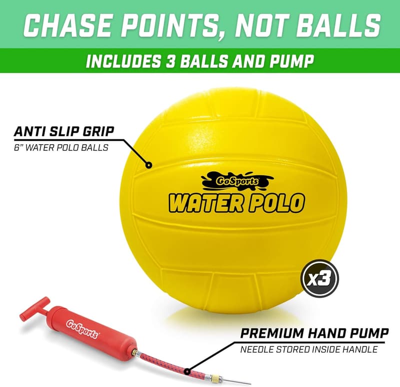 Floating Water Polo Game Set - Summer Pool Fun with Goal & 3 Balls