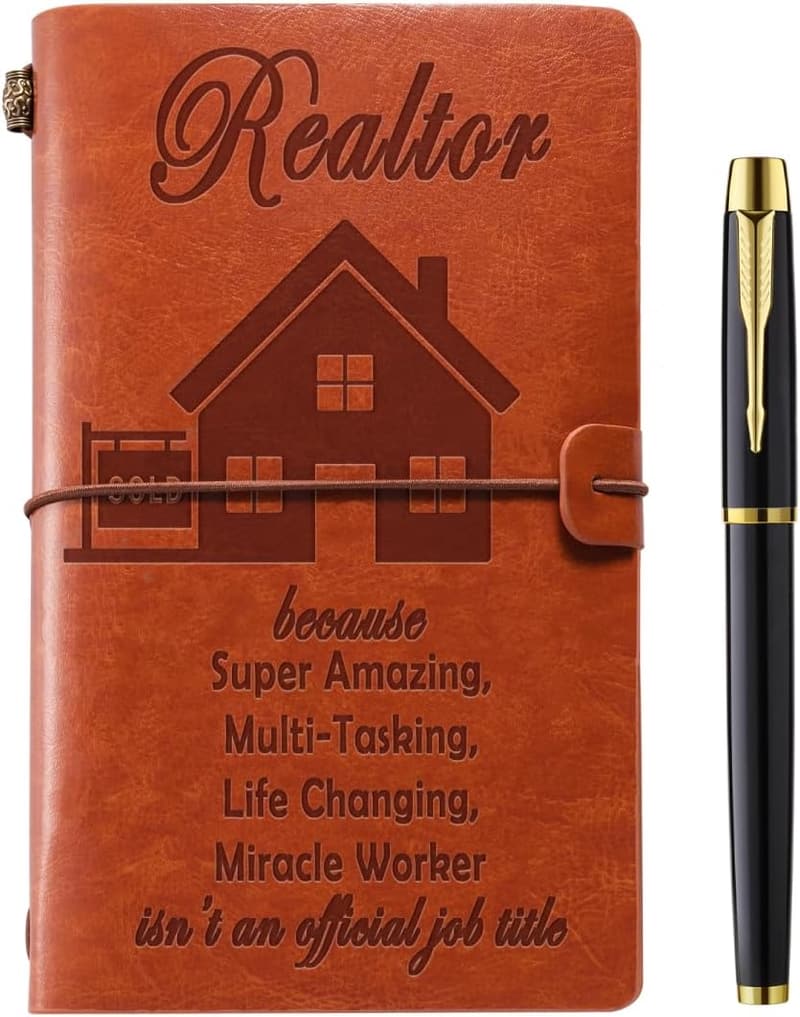 Realtor Appreciation Gift: Real Leather Journal for Women