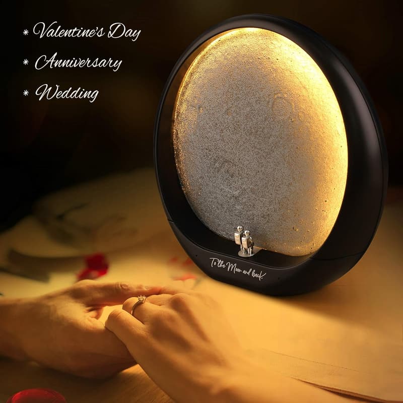Moon Decor Lamp - Astronomy Artwork for Anniversary Gifts