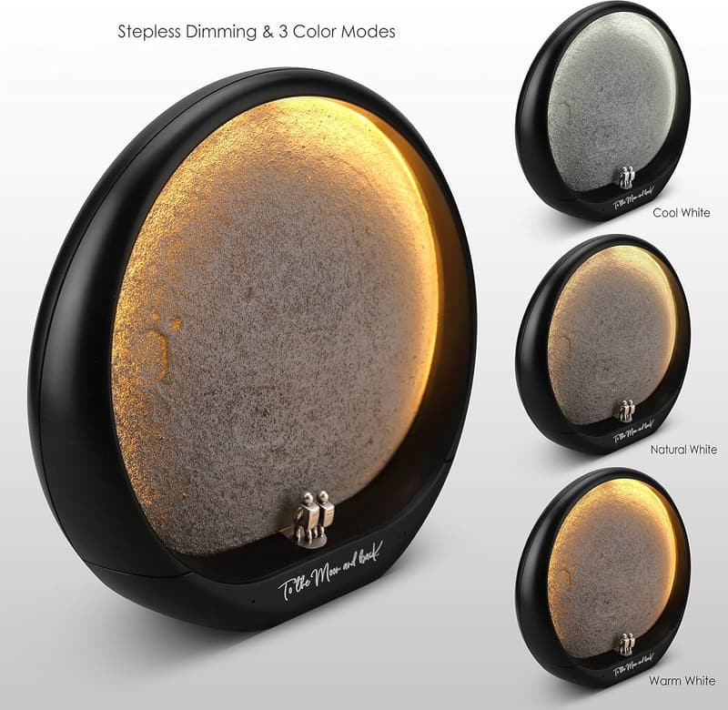 Moon Decor Lamp - Astronomy Artwork for Anniversary Gifts