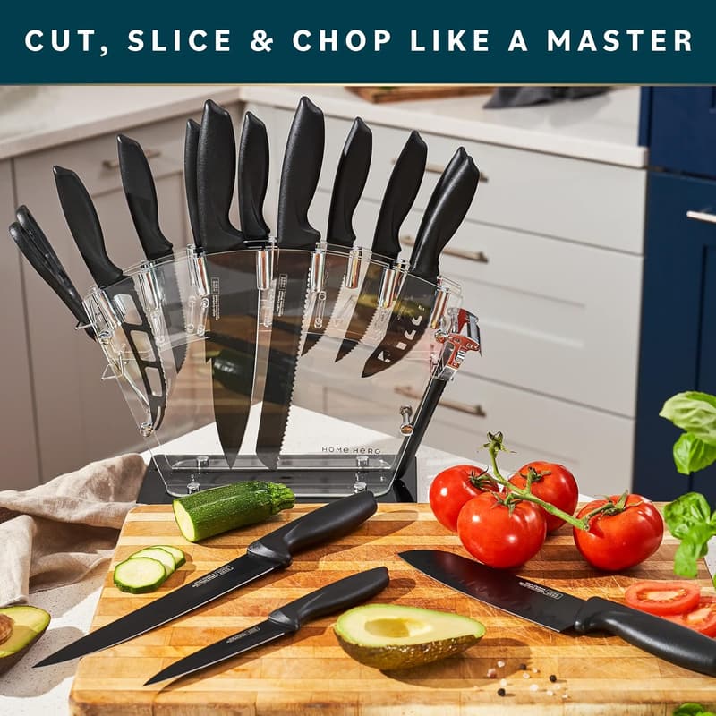 High Carbon Stainless Steel Kitchen Knife Set (20 Pcs)