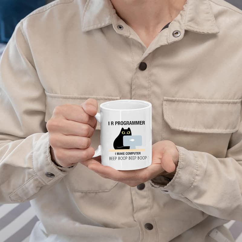 Programming Graduation Mug for Boyfriend - Ceramic, 11 oz