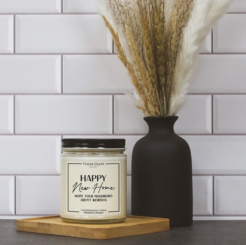 Housewarming Soy Candle for Couples - Funny Welcome Gift
