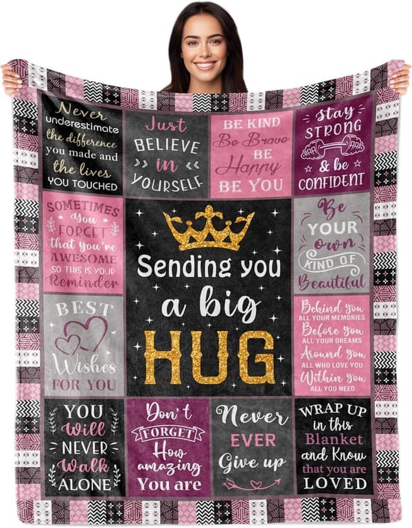 Get Well Soon Blanket | Inspirational Gift for Women