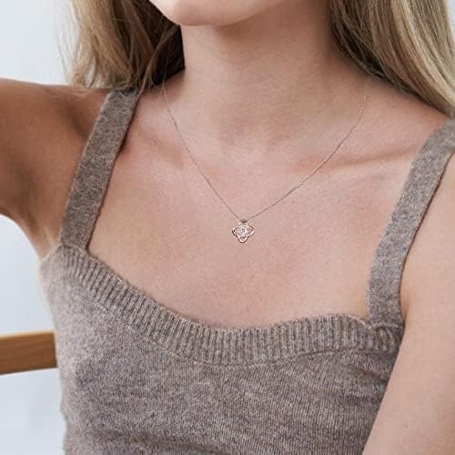 Valentine's Day Sterling Silver Knot Necklace for Son's Girlfriend