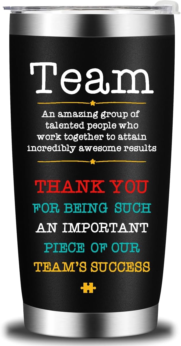 Team Building Appreciation 20oz Tumbler - Employee Gift