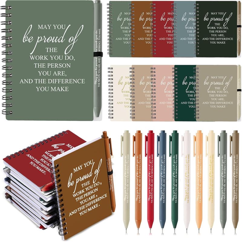 Employee Appreciation Gifts: Inspirational Journals with Pen Set