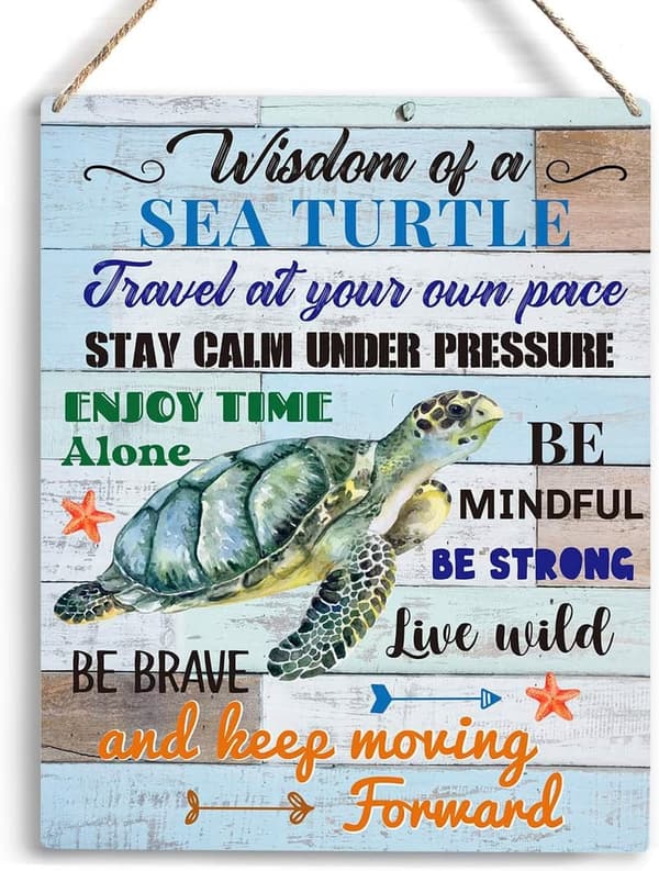 Inspirational Sea Turtle Wall Art Décor for Turtle Lovers