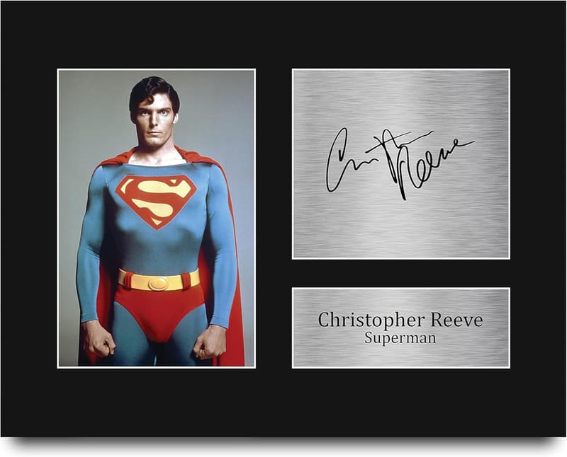 Christopher Reeve Superman Autographed Picture for Fans