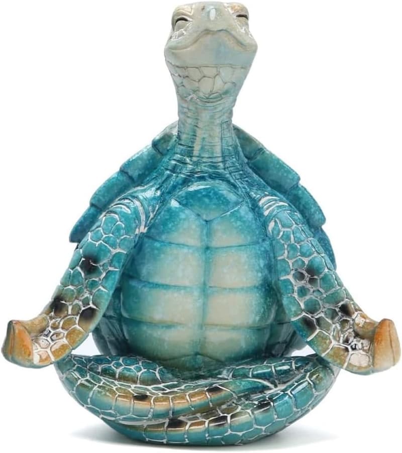 Zen Sea Turtle Meditation Decor for Home & Garden
