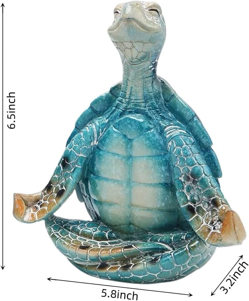 Zen Sea Turtle Meditation Decor for Home & Garden