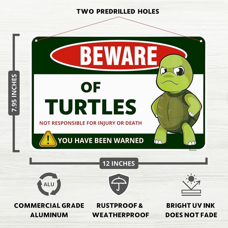 Turtle Decor Sign - 8