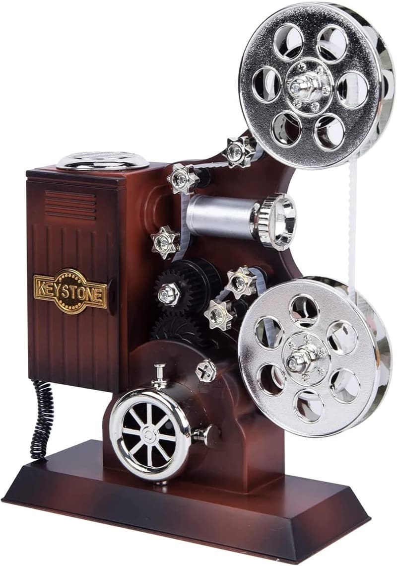 Vintage Music Box Projector - Plays 