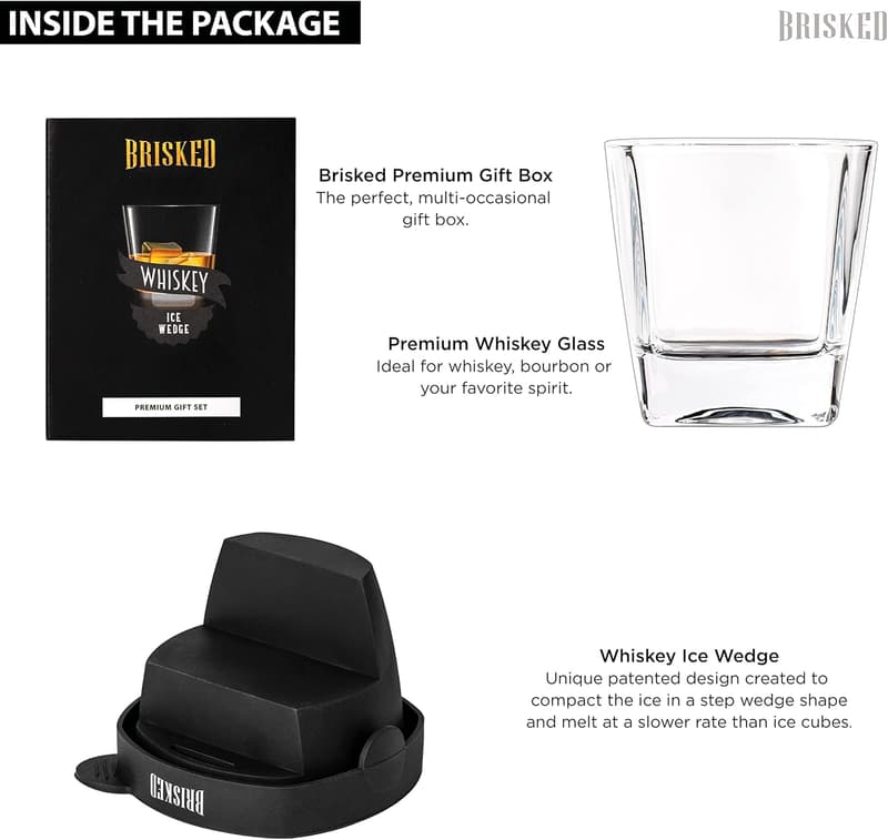 Whiskey Wedge Glass Set | Perfect Gifts for Men
