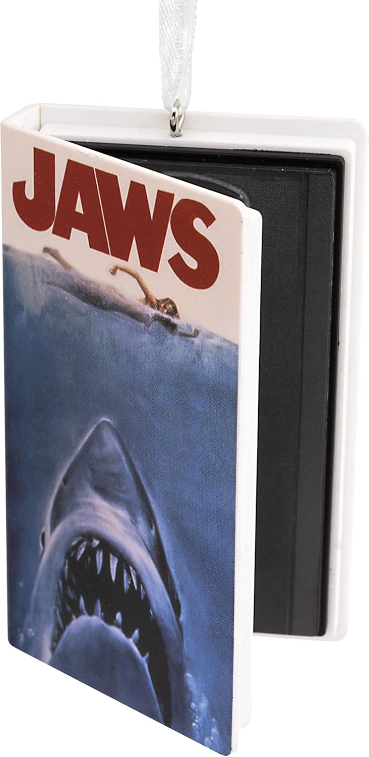 Jaws Movie Retro Video Cassette Christmas Ornament