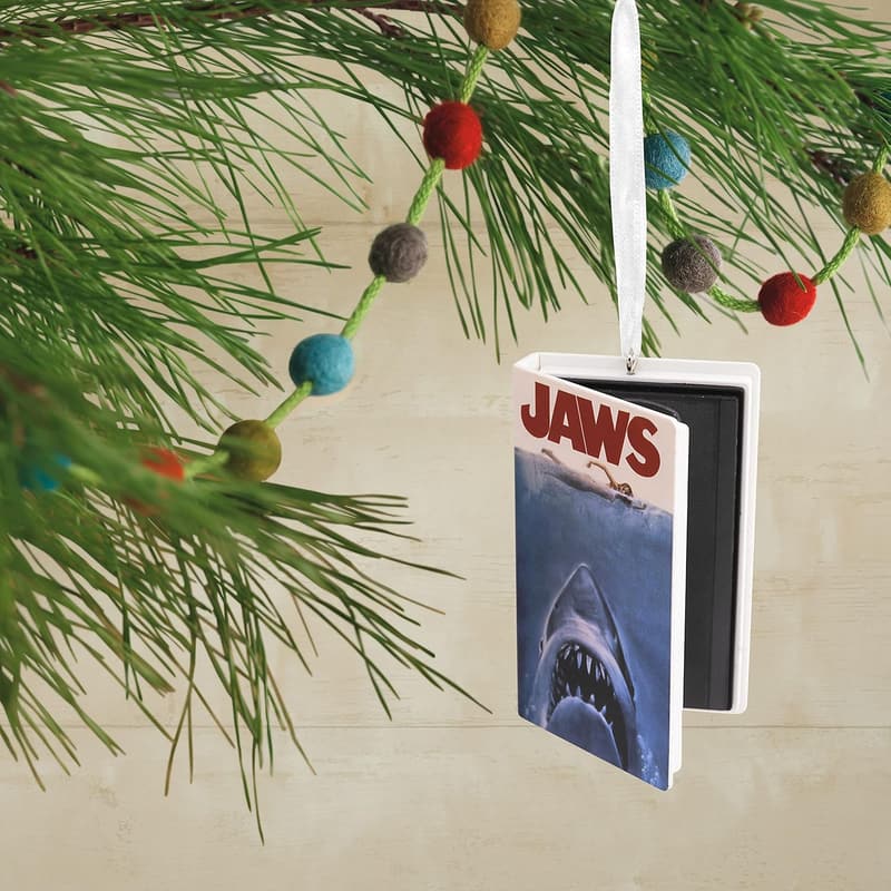 Jaws Movie Retro Video Cassette Christmas Ornament