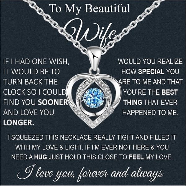 Soulmate Necklace for Women - Gift for Wife with LED Box