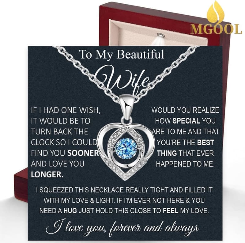 Soulmate Necklace for Women - Gift for Wife with LED Box