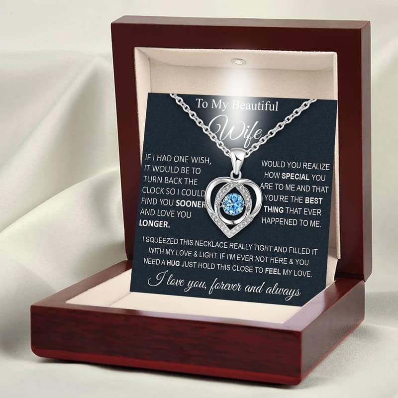Soulmate Necklace for Women - Gift for Wife with LED Box