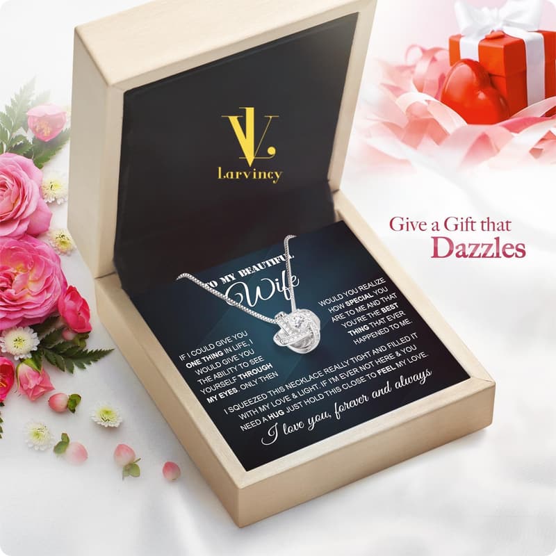 Mother's Day Soulmate Necklace for Wife in Elegant Box