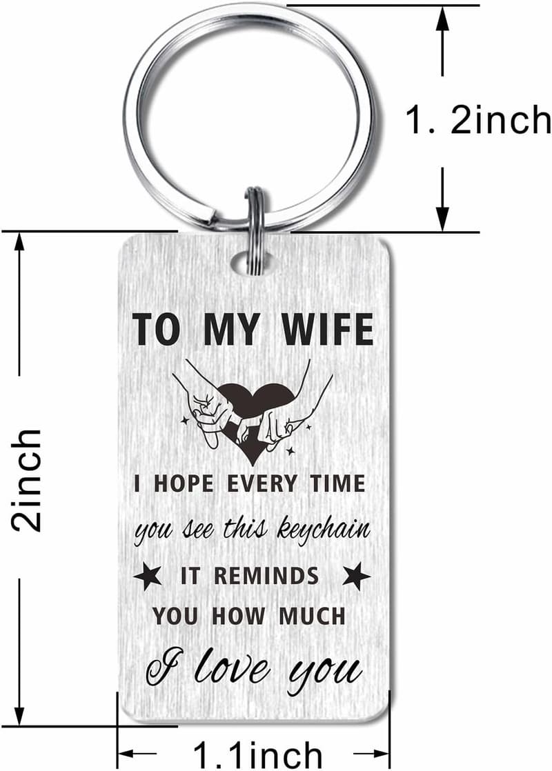 Mother's Day Keychain for Wife - 