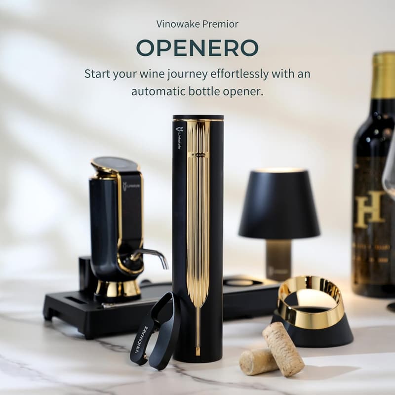 Luxurious Wine Gift Set with Aerator, Opener & Lamp