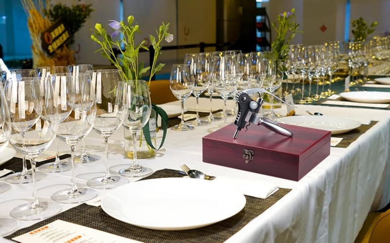 Wine Opener Set with Foil Cutter & Stopper - Gift Boxed