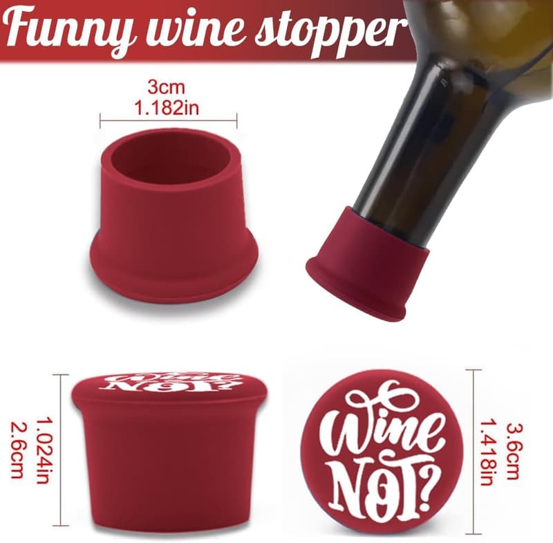 Funny Wine Stoppers Set - Unique Gifts for Wine Lovers