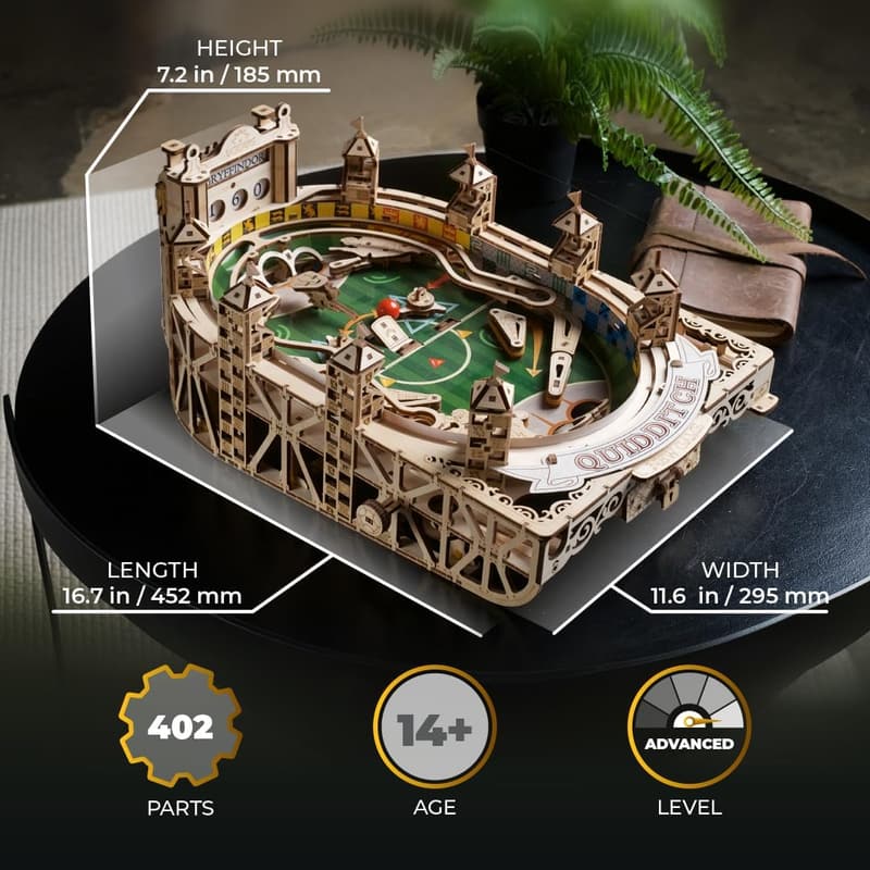 Father's Day Gift: UGEARS Quidditch Pinball 3D Wooden Puzzle