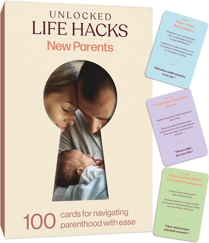 First Time Parents Tips Cards – Thoughtful Gift for New Moms & Dads