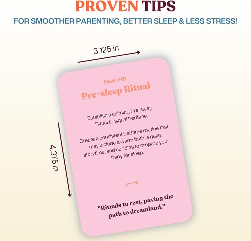 First Time Parents Tips Cards – Thoughtful Gift for New Moms & Dads