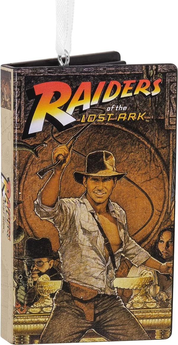 Indiana Jones Retro Video Cassette Christmas Ornament